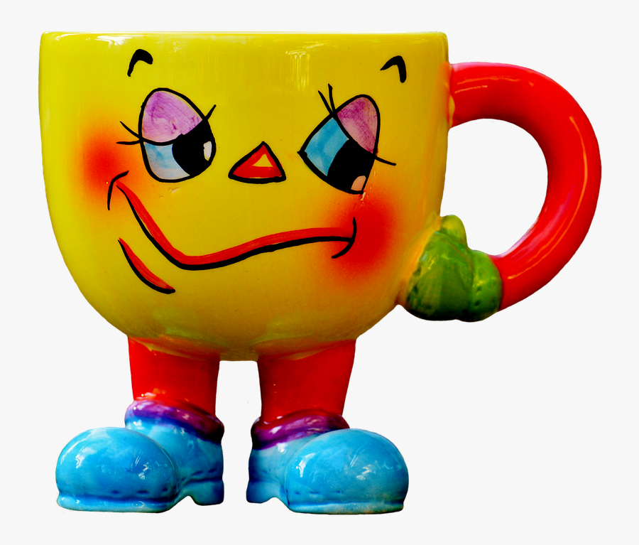 Cup, Funny, Smiley, Feet, Laugh, Emoticon, Cute - Unique Coffee Mugs, Transparent Clipart