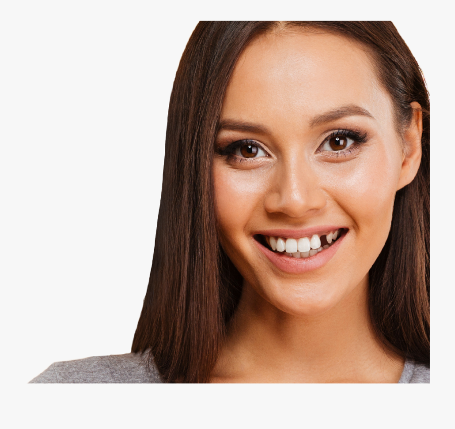 Transparent Teeth Smile Png - Woman Missing Front Teeth, Transparent Clipart