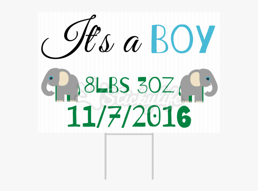 It"s A Boy Yard Sign - Centro De Belleza, Transparent Clipart