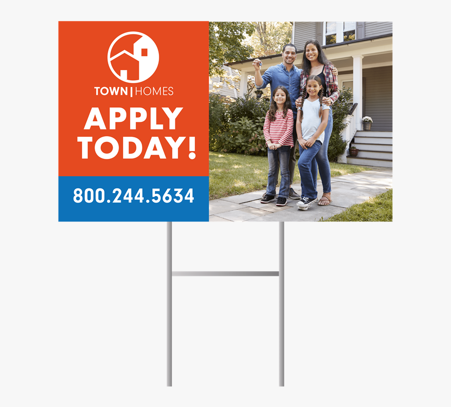 Happy Person In Front Of A House - Home Picture With Family Member, Transparent Clipart