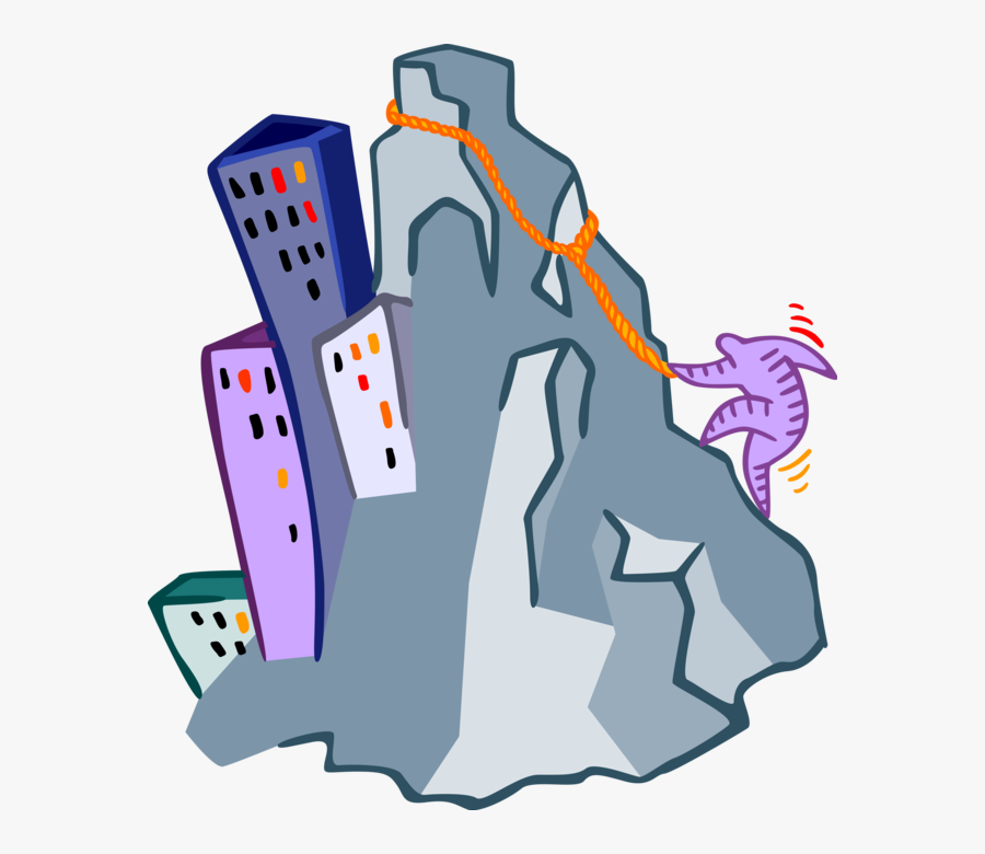 Vector Illustration Of Climbing New Frontiers In Business, Transparent Clipart