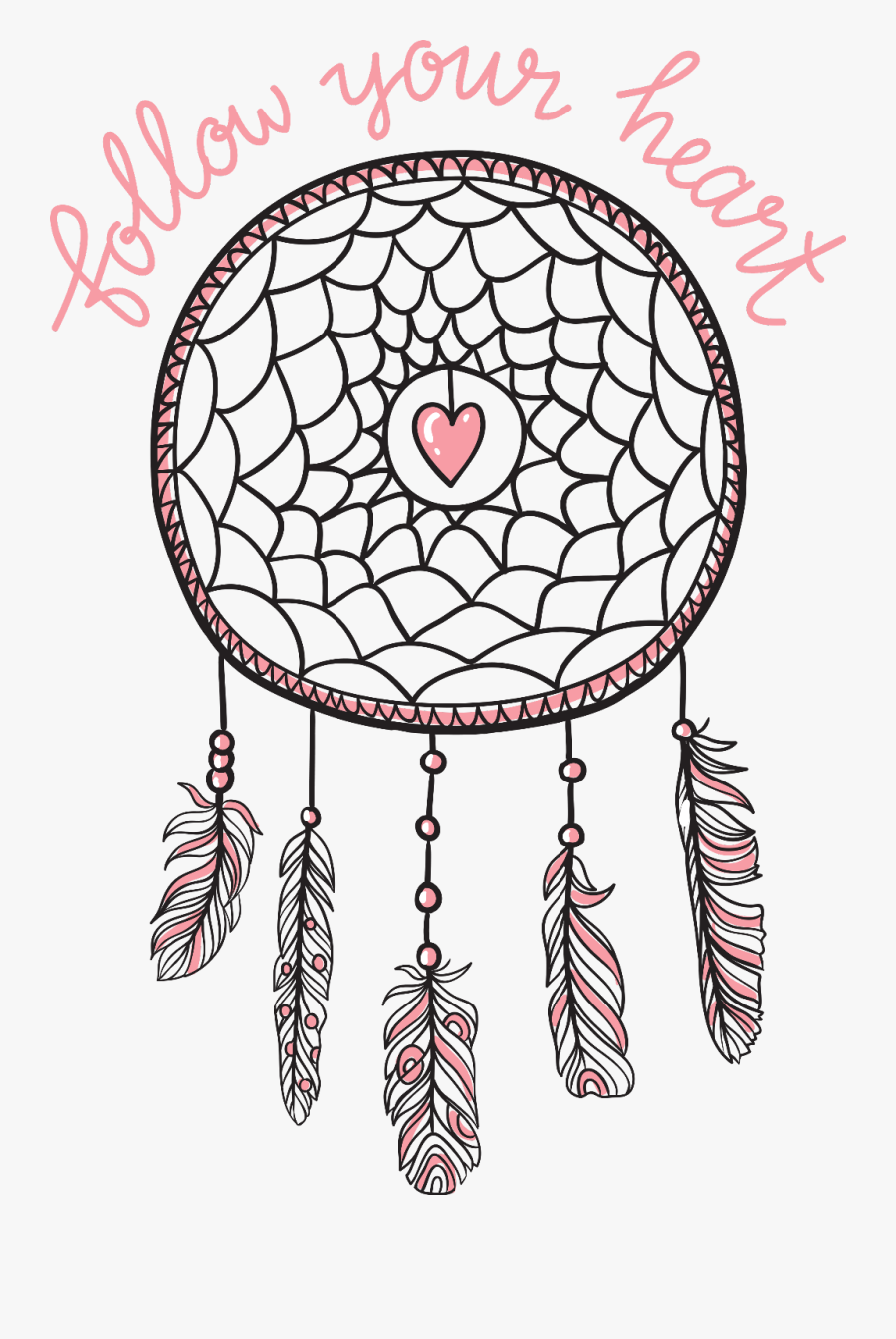 #boho #bohemian #dreamcatcher #dreamcatchers #freetoedit - Dream Catcher Follow Your Heart, Transparent Clipart