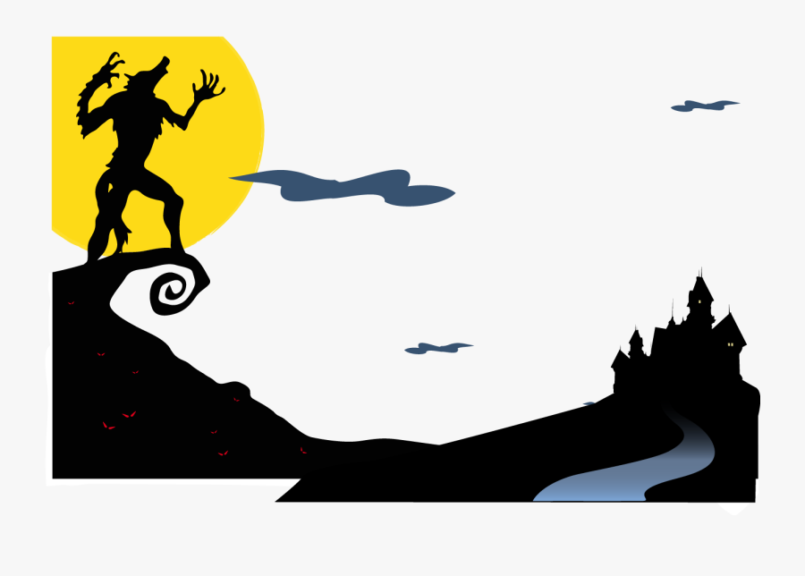 Werewolf Clipart Gray Wolf - Howling Halloween, Transparent Clipart
