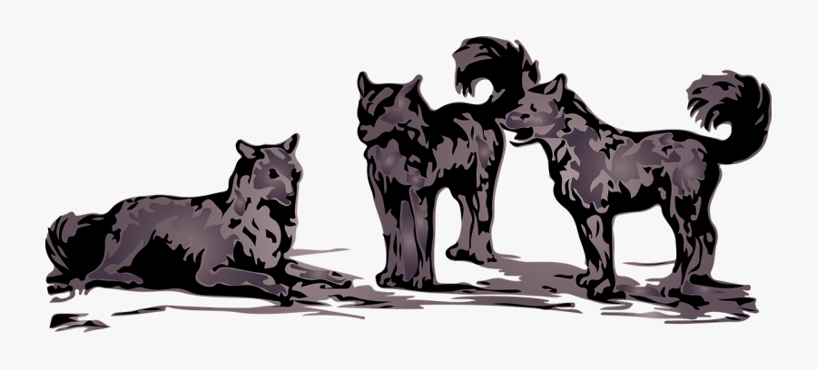 Wolf Pack No Background, Transparent Clipart