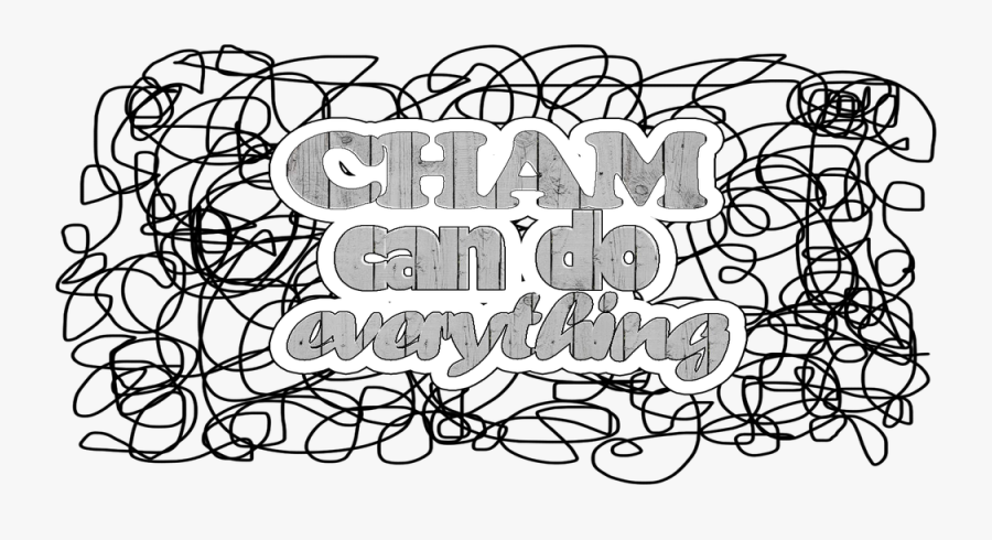 Cham Can Do Everything - Calligraphy, Transparent Clipart