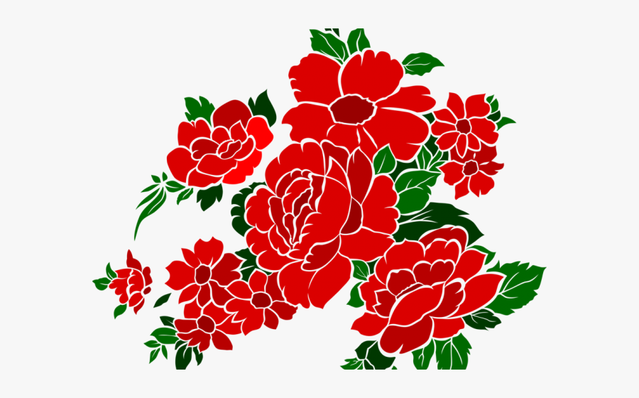 Red Flower Clipart Four Petal Drawing - Blahoprani K Svatku Štefan, Transparent Clipart