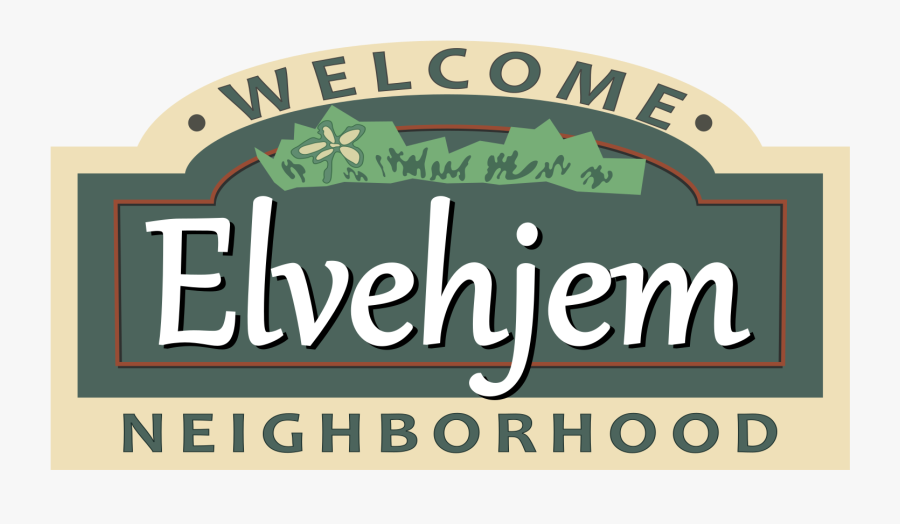 The Elvehjem Neighborhood In Madison, Wi - Sign, Transparent Clipart