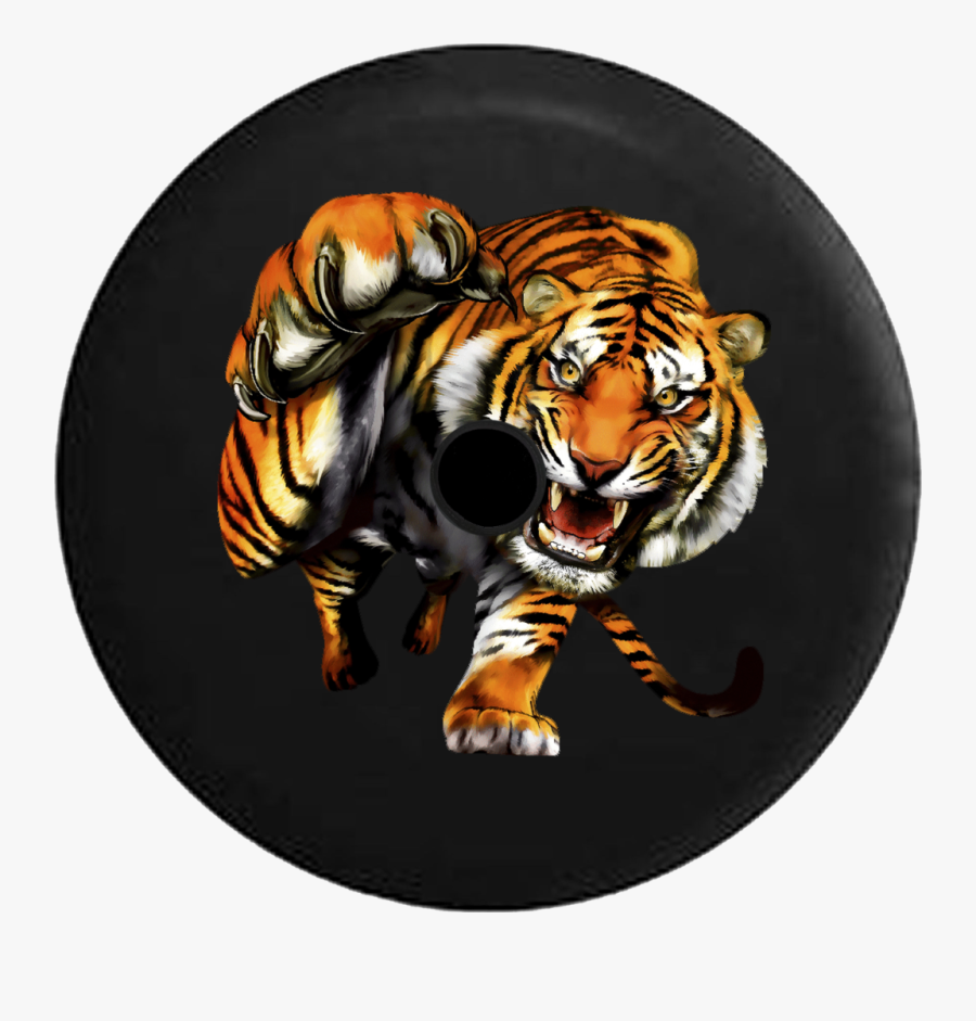 Tiger Attacking Transparent, Transparent Clipart