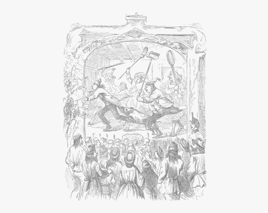 Closing Scene In A Russian Play - Cartoon, Transparent Clipart