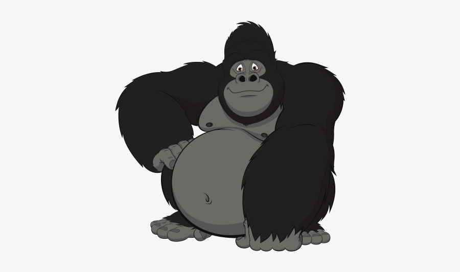 Gorillas Apes Animals Earth - Gorilla Clipart, Transparent Clipart