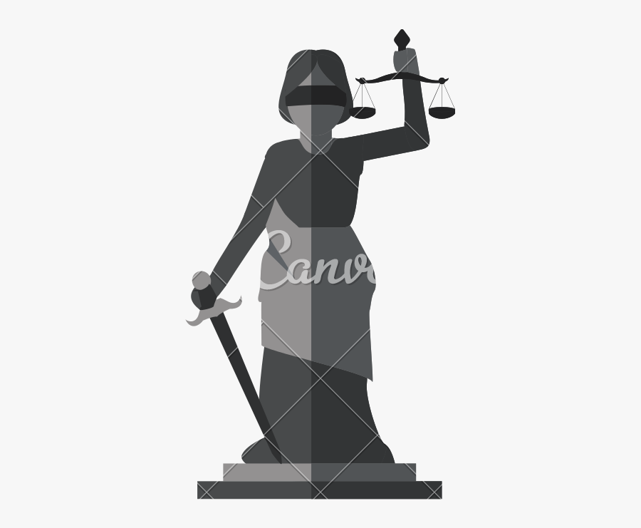 Lady Justice Vector - Canva, Transparent Clipart