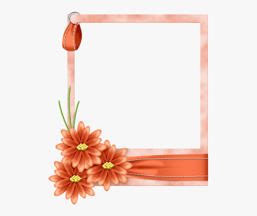 Blue Flowers Photo Frames, Transparent Clipart