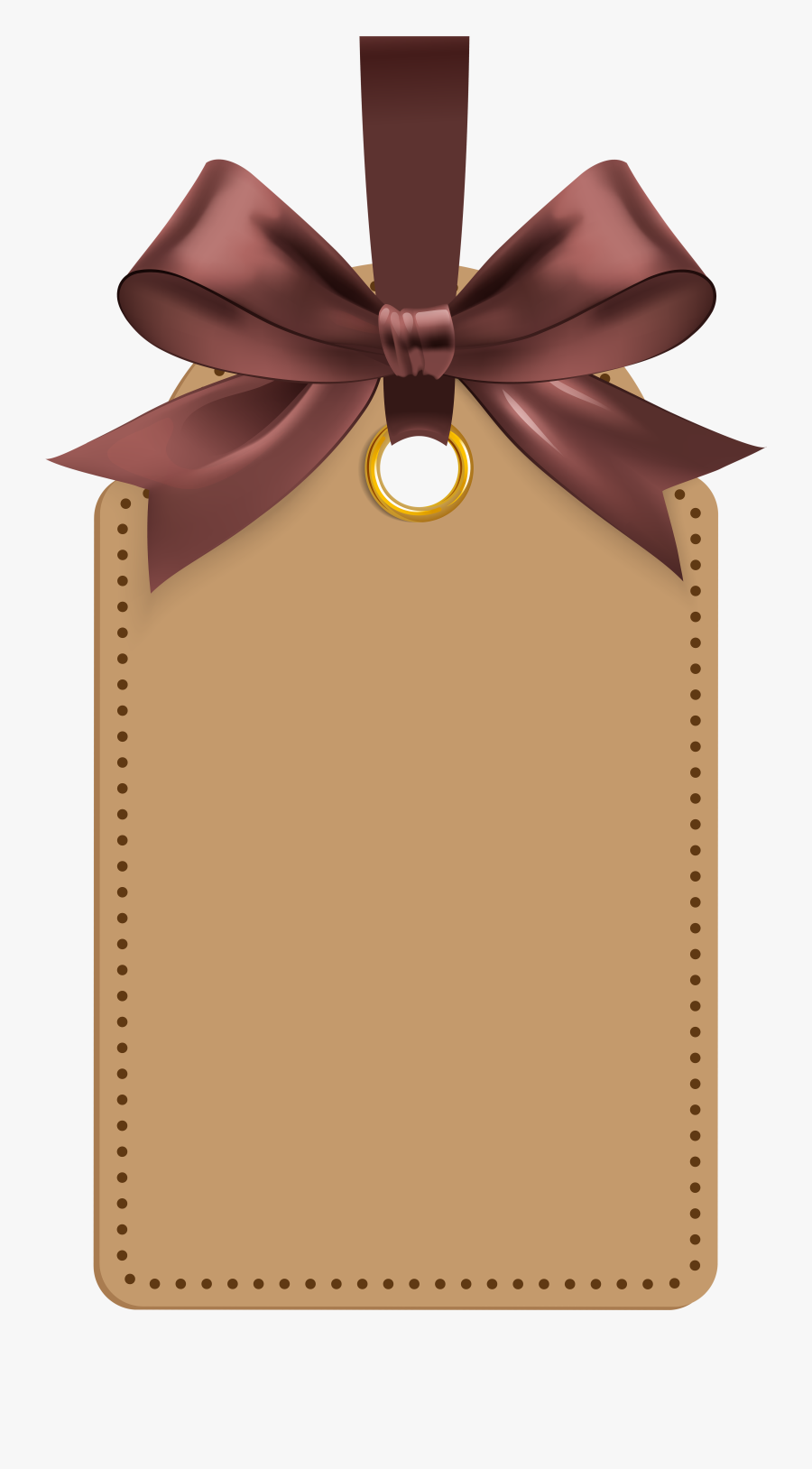 Ribbon Clipart Brown Label - Label Png, Transparent Clipart