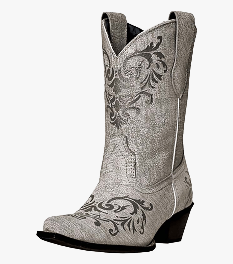 Cowboy Boot Tattoo - Laredo Womens Grey Cowboy Boots, Transparent Clipart