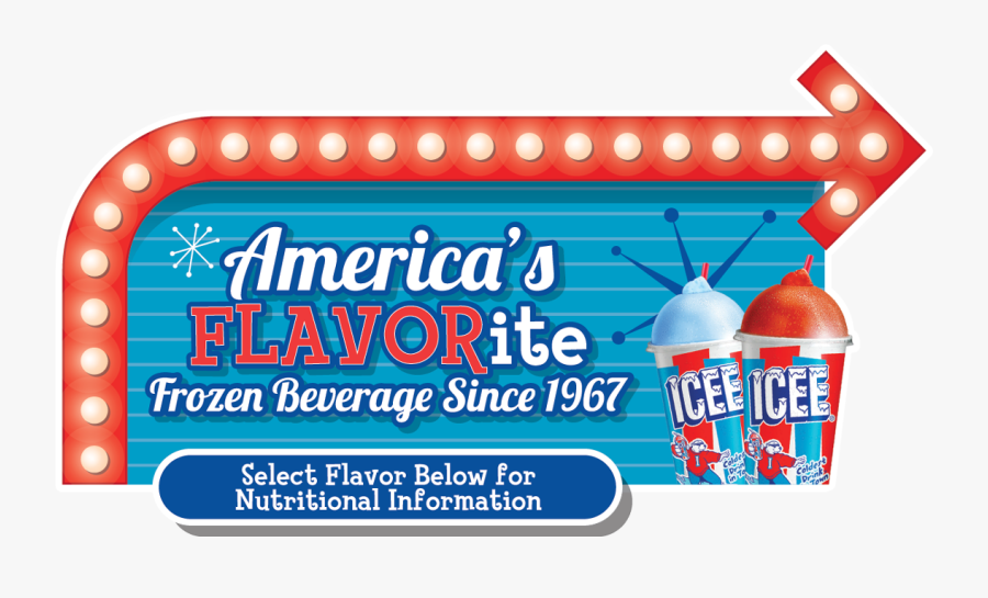 Frozen Blue Raspberry Slushie Icee, Transparent Clipart