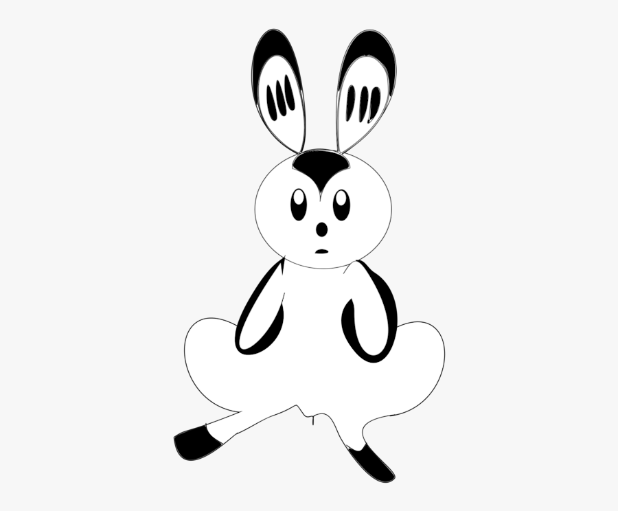 Rabits And Hares,monochrome Photography,hare - Cartoon, Transparent Clipart