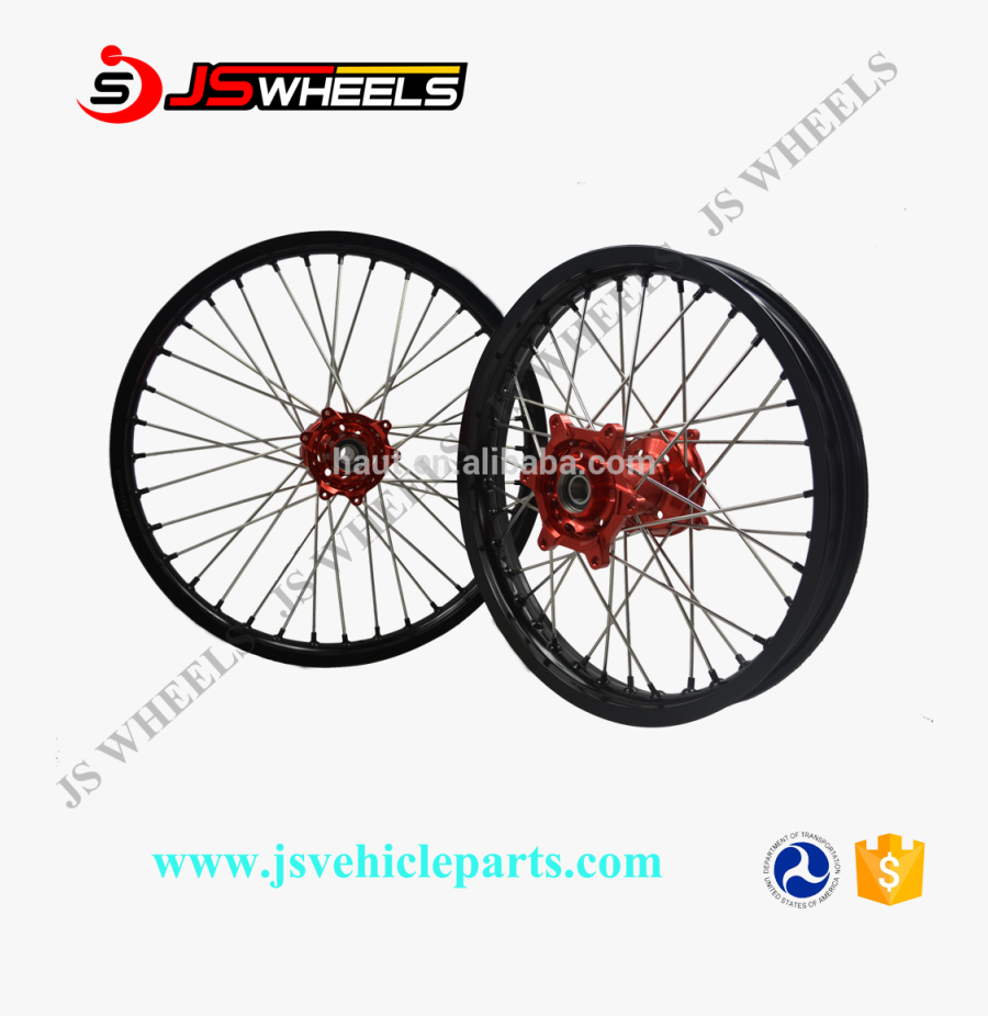 Transparent Dirtbike Png - Orange Dirt Bike Wheels, Transparent Clipart