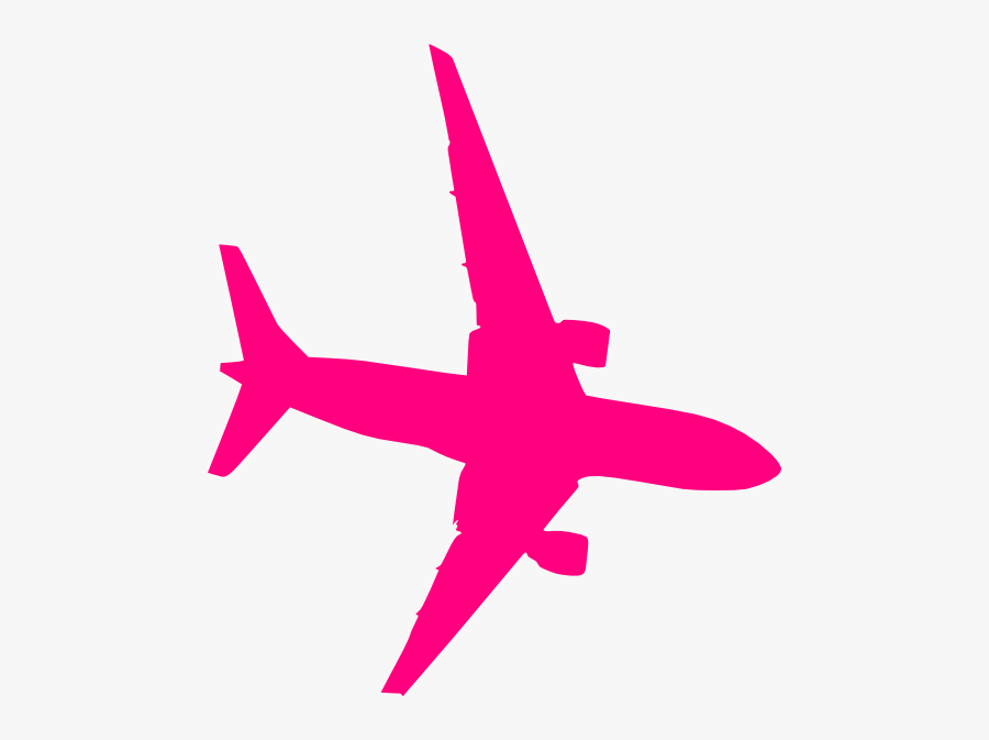 Pink Airplane Transparent Background, Transparent Clipart