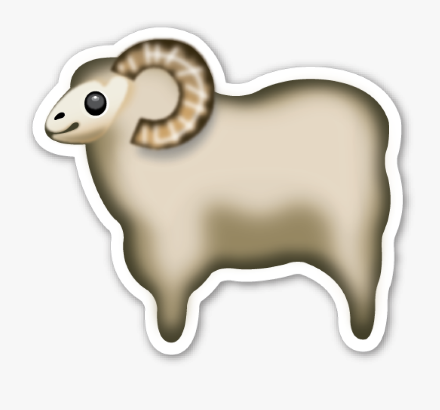 Emoji Sheep, Transparent Clipart