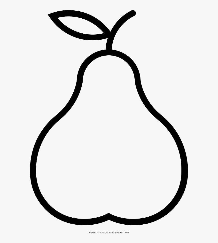 Coloring Book Art Clip - Una Pera Para Colorear, Transparent Clipart