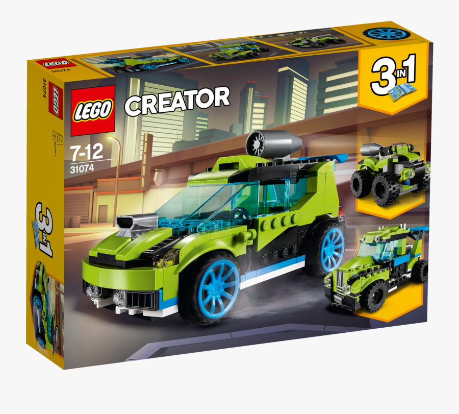 Transparent Lego Face Png - Lego Creator Expert Rocket Rally Car, Transparent Clipart