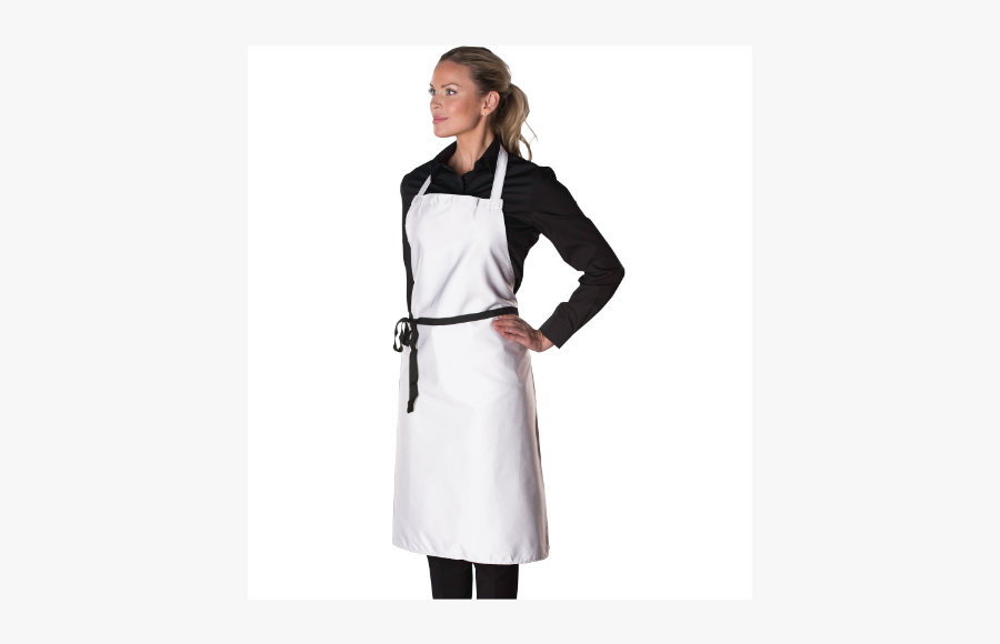 Dennys Long Bib Apron Waiter Waitress Kitchen Restaurant - Girl, Transparent Clipart
