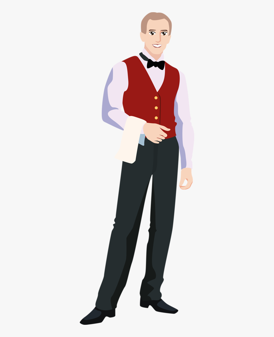 Waiter Png - Официант Пнг, Transparent Clipart