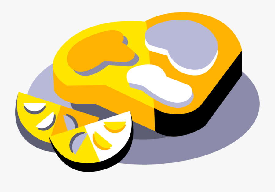 Vector Illustration Of Seafood Fish Dinner With Citrus, Transparent Clipart