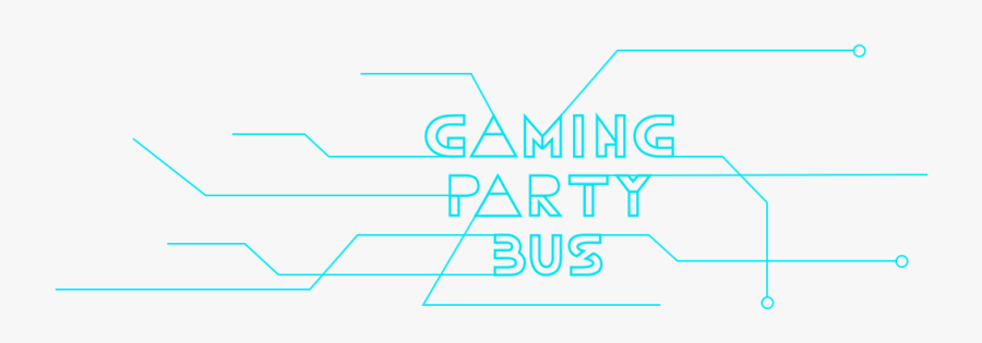 Gaming Party Bus Logo - Electric Blue, Transparent Clipart