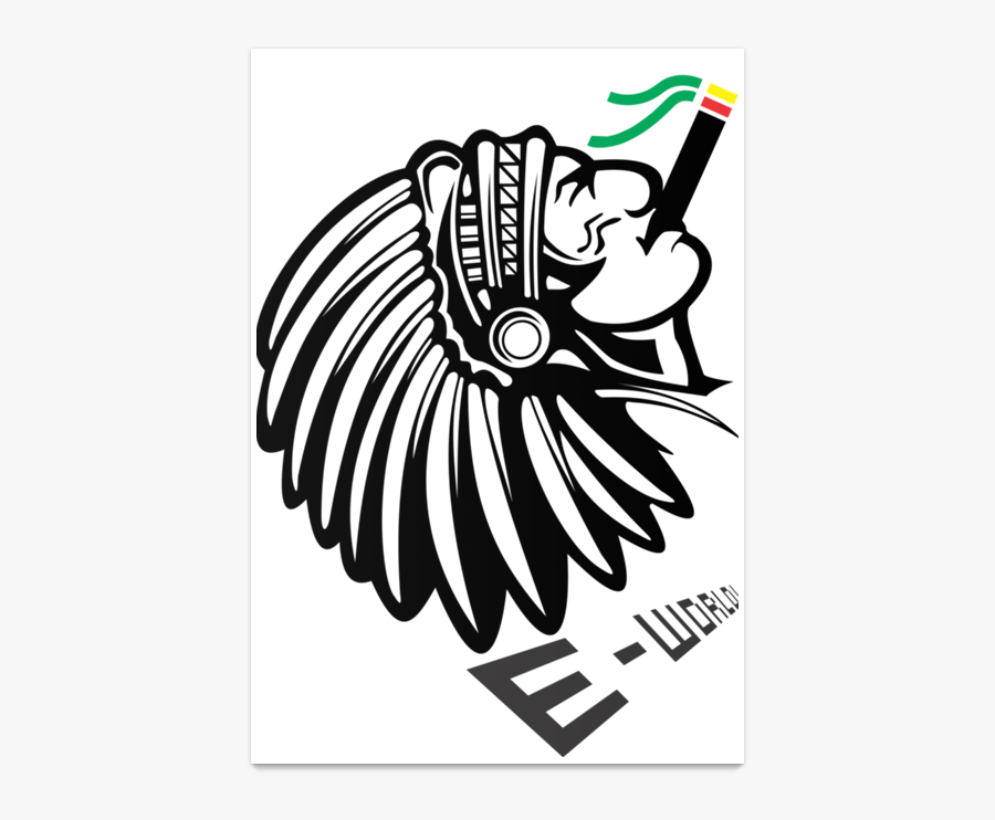 Jamaican Drawing Poster - Indian Chief, Transparent Clipart