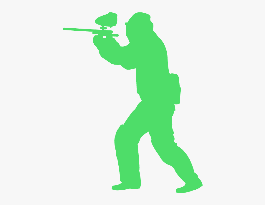 Silhueta Paintball, Transparent Clipart