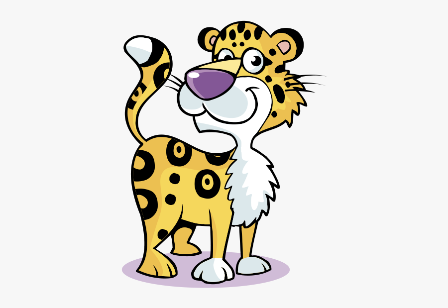 Cute Cheetah Clipart - Clip Art, Transparent Clipart