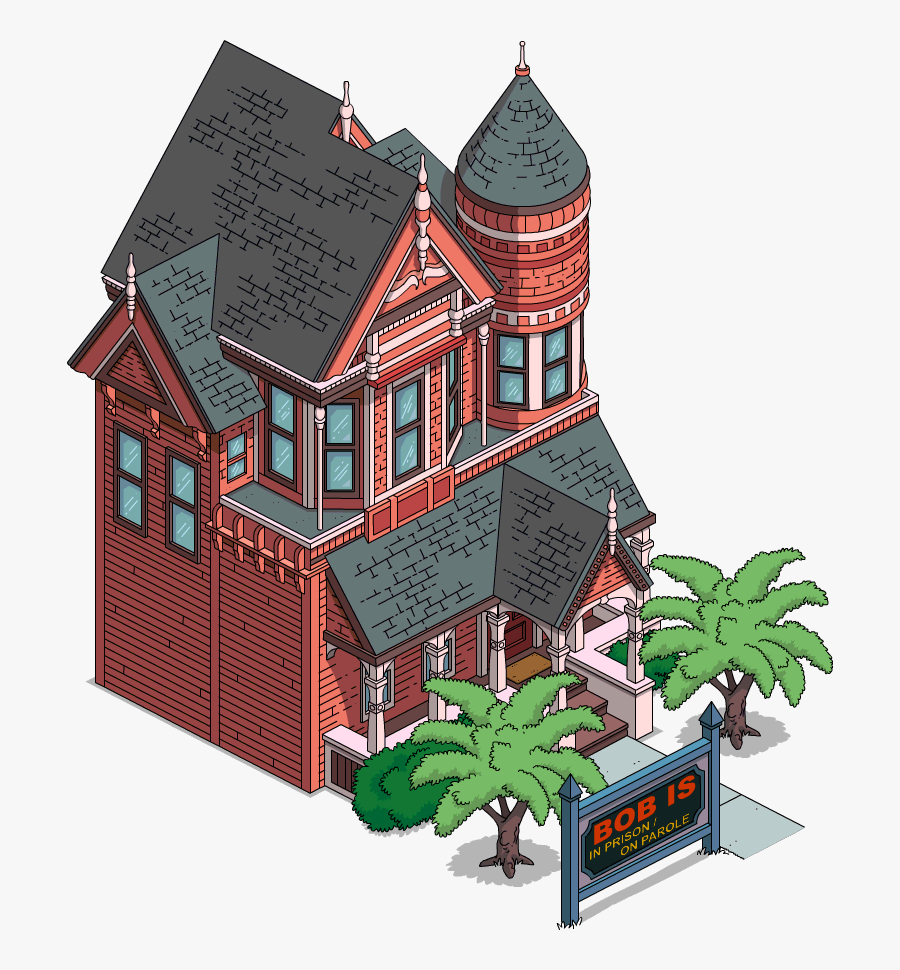 Clipart Bathroom Simpsons House - Simpsons Sideshow Bob House, Transparent Clipart