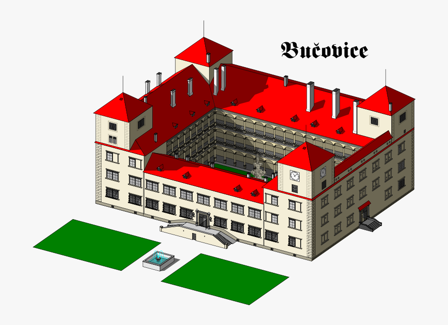 Free Clip Art "chateau Buäâovice - Commercial Building, Transparent Clipart