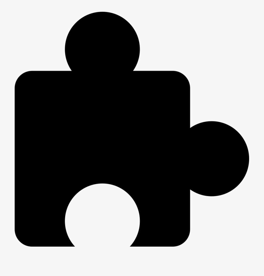 Transparent Puzzle Border Clipart Free - Piece De Puzzle Noire, Transparent Clipart
