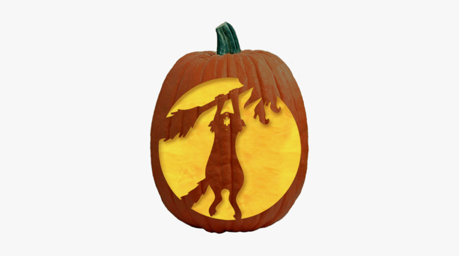 Statue Of Liberty Clipart Pumpkin - Witch Cat Pumpkin Carving, Transparent Clipart