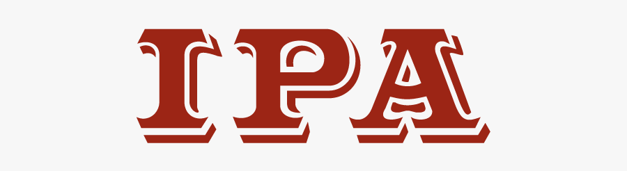 Ipa Logo - Shadowed Letters, Transparent Clipart