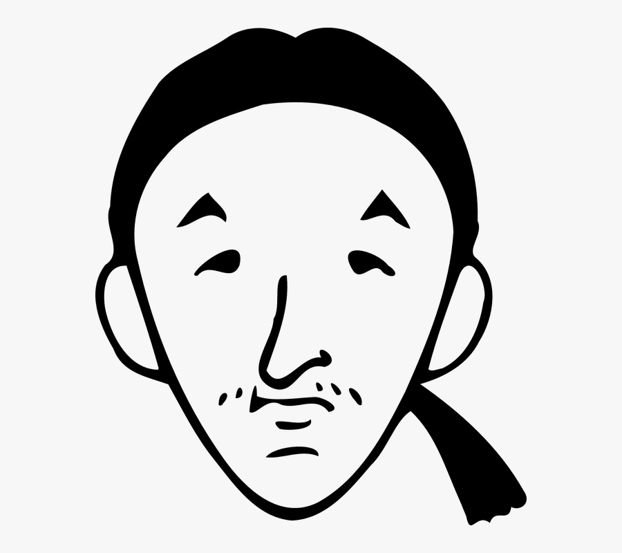 Ponytail, Man, Black, Hair, Style, Chinese Ethnicity - Clip On Man Ponytail, Transparent Clipart