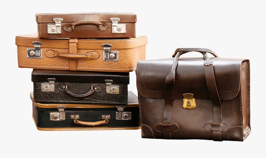 Suitcases Leather - Luggage Png, Transparent Clipart