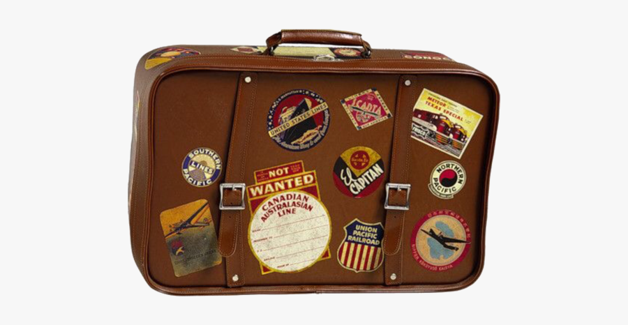 #suitcase #vintage #aesthetic #brown #travel #freetoedit - Aesthetic Mood Board Png, Transparent Clipart