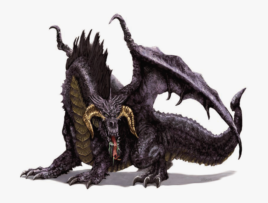 Dungeons & Dragons Black Dragon, Transparent Clipart