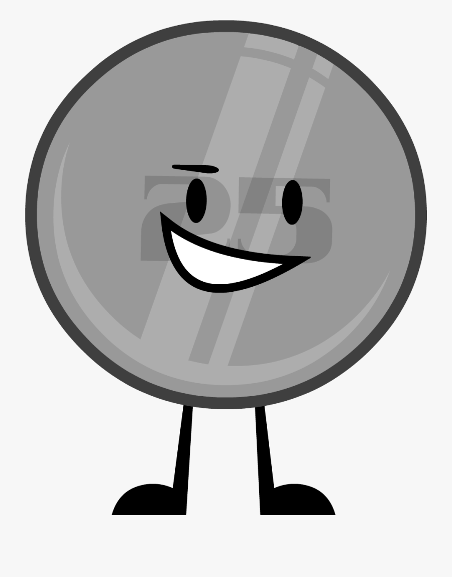 Quarter Cartoon Png - Bfdi Nickel, Transparent Clipart