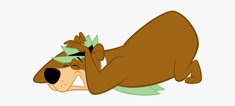 Yogi Hiding, Transparent Clipart