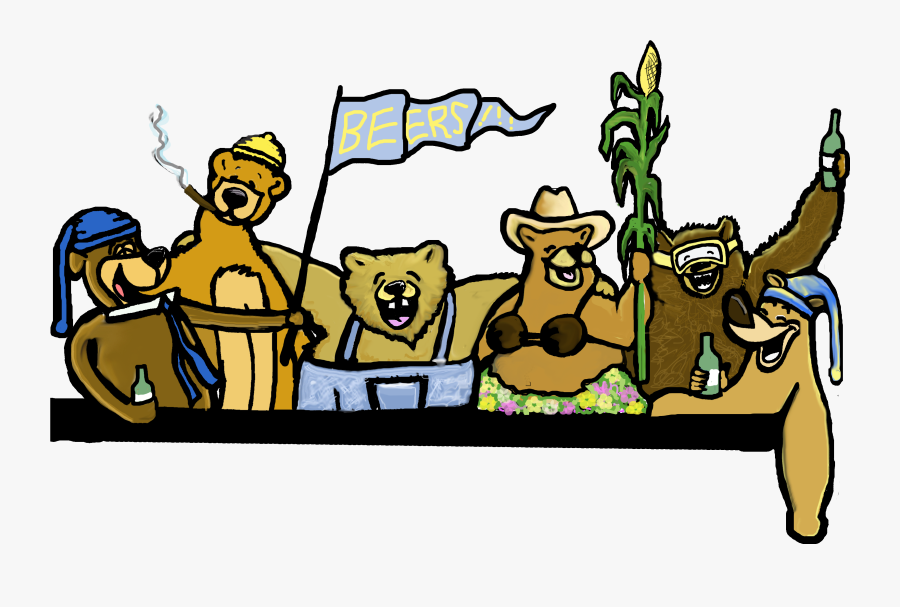 Beers Ft Yogi And - Cartoon, Transparent Clipart