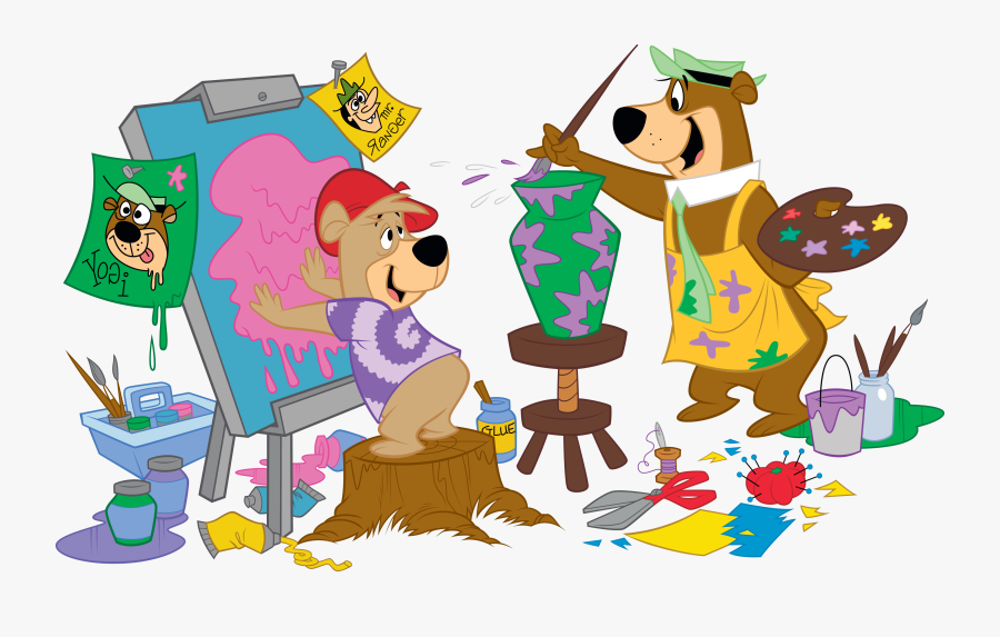 Yogi Bear Painting, Transparent Clipart