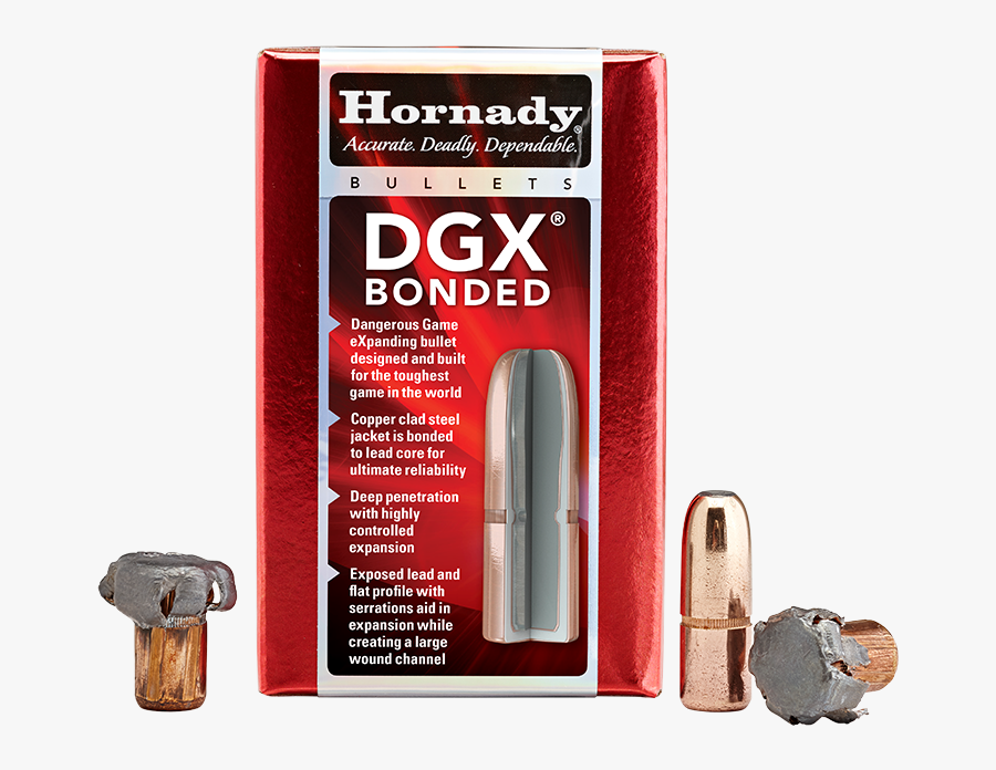 Vector Bullet Ammo - Hornady Dgx Bonded Bullets, Transparent Clipart
