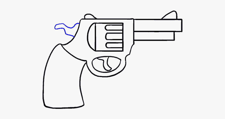 Gun Drawing Easy, Transparent Clipart