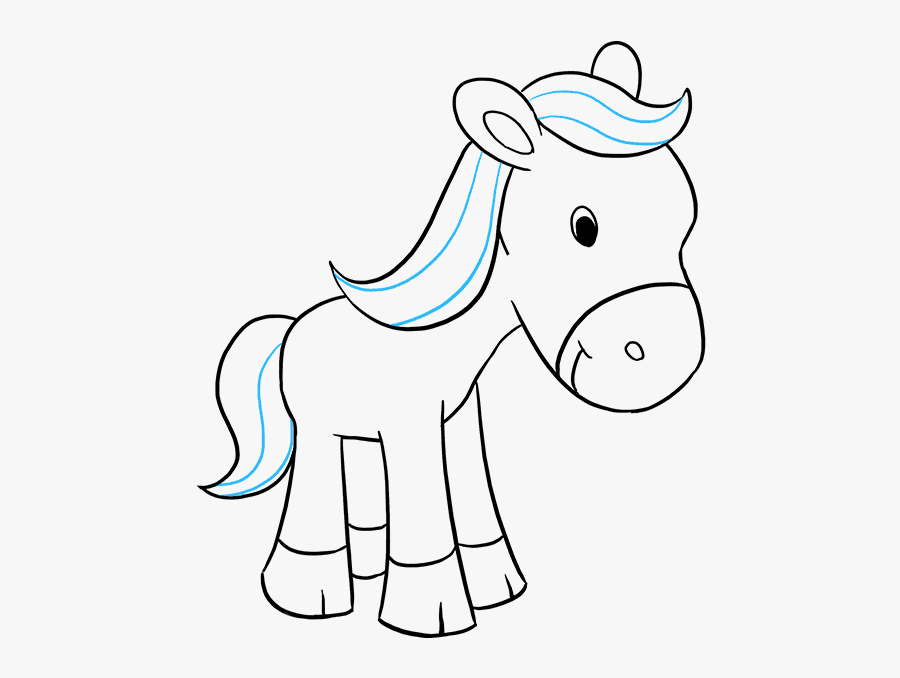 Drawing Ponies Cartoon - Drawing Ponies, Transparent Clipart