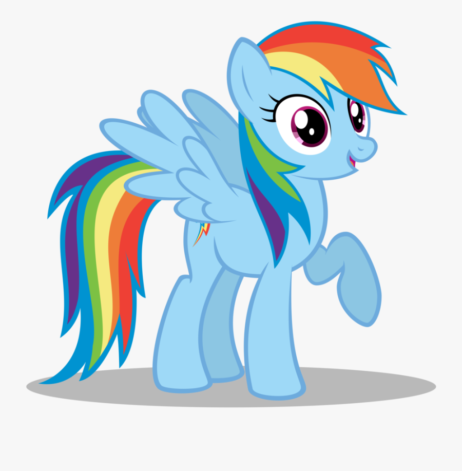 Classic Clipart My Little Pony - Draw My Little Pony Rainbow Dash, Transparent Clipart