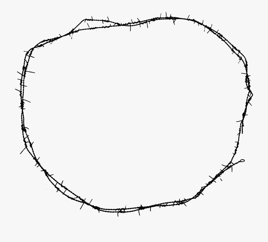 Barbed Wire Circle - Circle , Free Transparent Clipart - ClipartKey